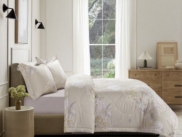 Комплект 1,5-спальный с летним одеялом из фланели-тенсел 160х220 см, 2297-OSPS