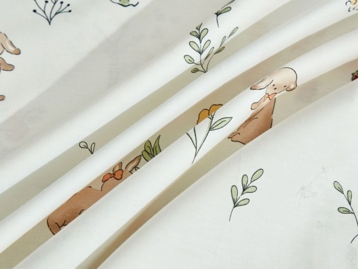 Комплект постельного белья 1,5-спальный, печатный сатин 2176-4XS