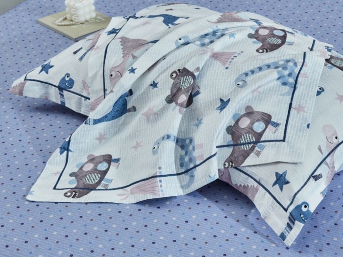 Комплект постельного белья 1,5-спальный, печатный сатин 2178-4XS