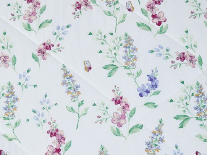 Комплект с летним одеялом полуторный из печатного сатина 160х220 см, 1617-OSPS