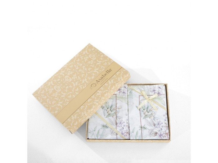 Комплект постельного белья Евро, сатин с лазерной печатью 2349-6 