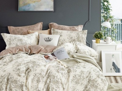 Постельное белье Asabella 1616-6 евро печатный сатин