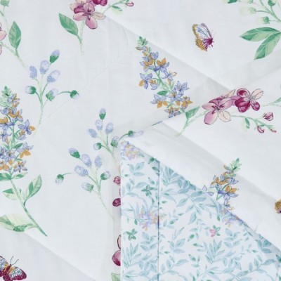 Комплект с ЛЕТНИМ одеялом из печатного сатина 200х220 см, 1617-OMP