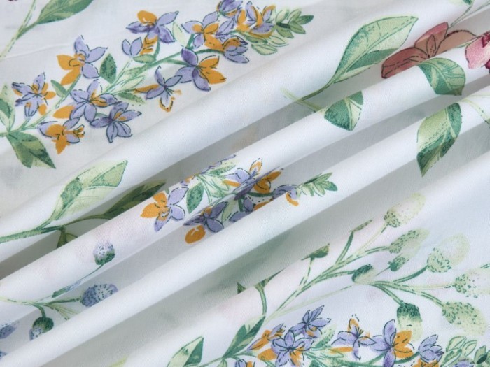 Комплект с ЛЕТНИМ одеялом из печатного сатина 200х220 см, 1617-OMP