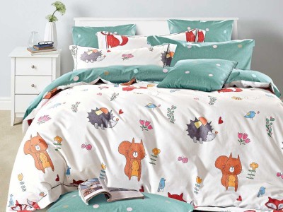 Постельное белье Asabella 1344-4S полуторное печатный сатин