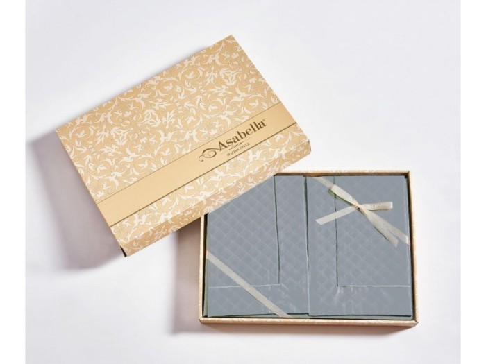 Комплект постельного белья Семейный, хлопковый жаккард 2219-7