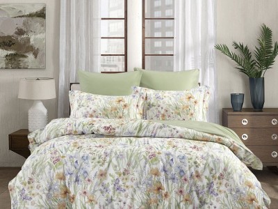 Комплект постельного белья Евро, сатин с лазерной печатью 2351-6 