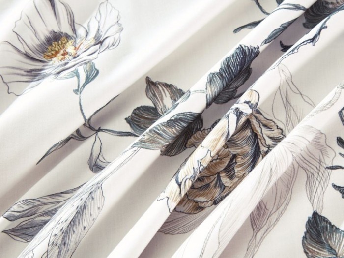 Постельное белье Asabella Евро, фланель-тенсел 2221-6