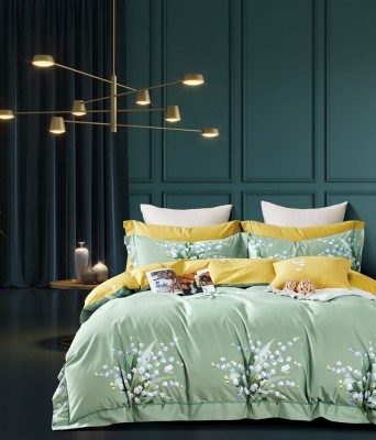 Постельное белье Asabella 1600-6 евро печатный сатин