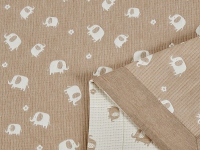 Плед Asabella хлопковый муслин, наполнитель искусственный шелк 160х220 см, 2277-OS