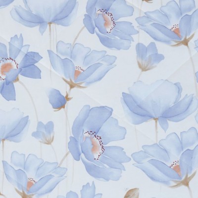 Комплект с летним одеялом семейный из печатного сатина 160х220 см, 2165-2OSP