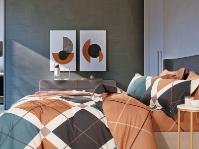 Постельное белье Asabella 1748-4S полуторное фланель