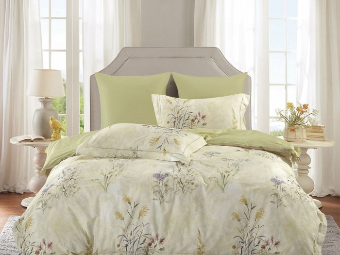 Комплект постельного белья Семейный, сатин с лазерной печатью 2353-7