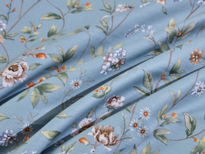 Постельное белье Asabella 2035-6 евро печатный сатин