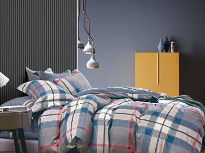 Постельное белье Asabella 1837-4S полуторное фланель