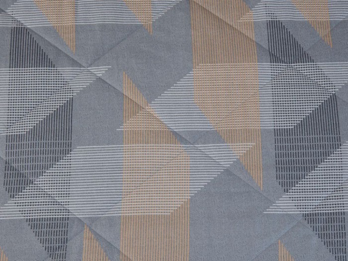 Комплект с летним одеялом семейный из печатного сатина 160х220 см, 2167-2OSP