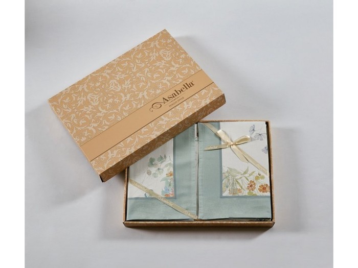 Постельное белье Asabella Евро, фланель-тенсел 2267-6