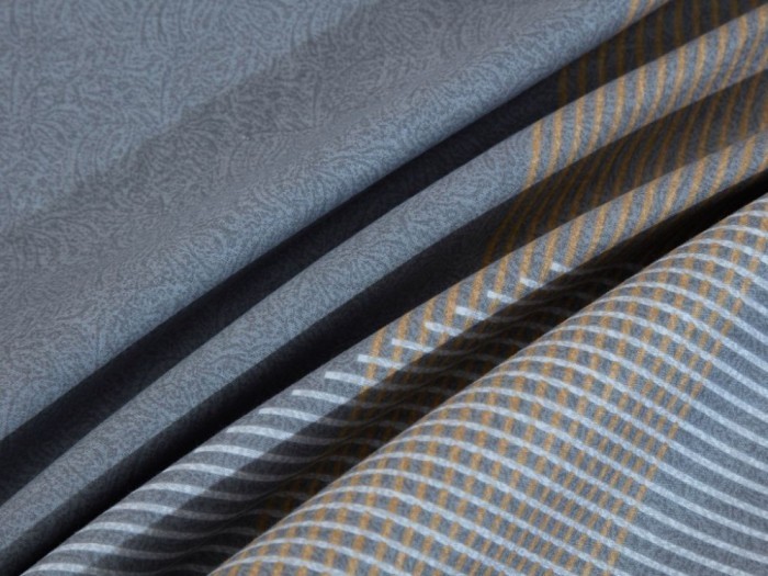 Комплект с летним одеялом полуторный из печатного сатина 160х220 см, 2167-OSPS