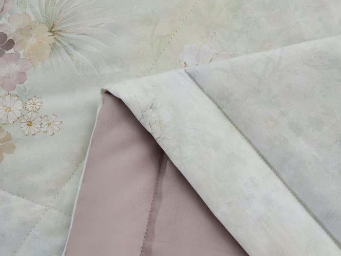 Комплект с летним одеялом одеялом из сатина с лазерной печатью 200х220 см, 2344-OMP