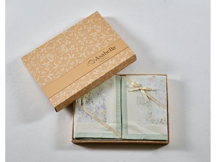 Постельное белье Asabella Евро, фланель-тенсел 2268-6