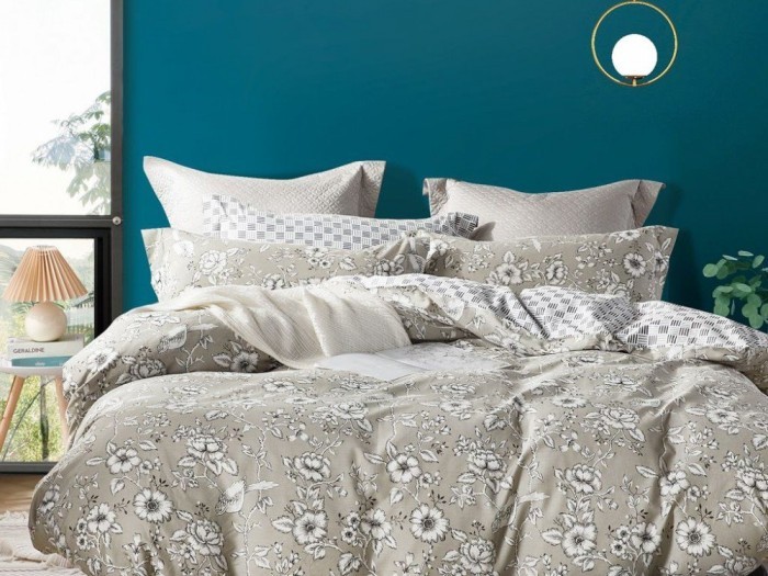 Постельное белье Asabella 1613-7 семейное печатный сатин