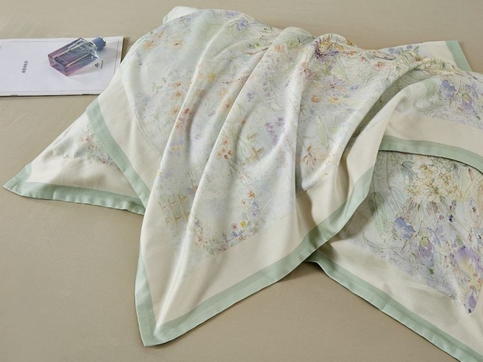 Постельное белье Asabella Евро, фланель-тенсел 2268-6/160*30