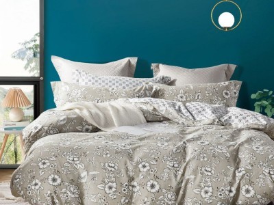 Постельное белье Asabella 1613-6 евро печатный сатин