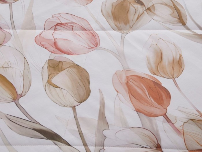 Комплект с летним одеялом из сатина с лазерной печатью 160х220 см, 2346-OSPS