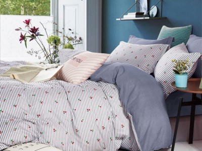 Постельное белье Asabella 1739-6 евро печатный сатин