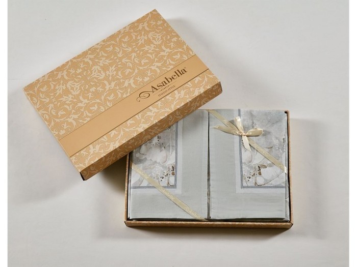 Постельное белье Asabella Евро, фланель-тенсел 2269-6