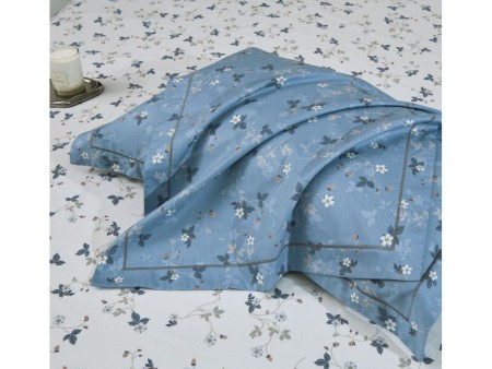 Комплект с летним одеялом семейный из печатного сатина 160х220 см, 2170-2OSP