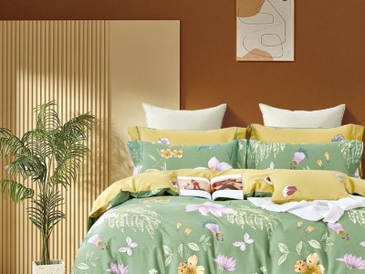 Постельное белье Asabella 1903-6 евро печатный сатин