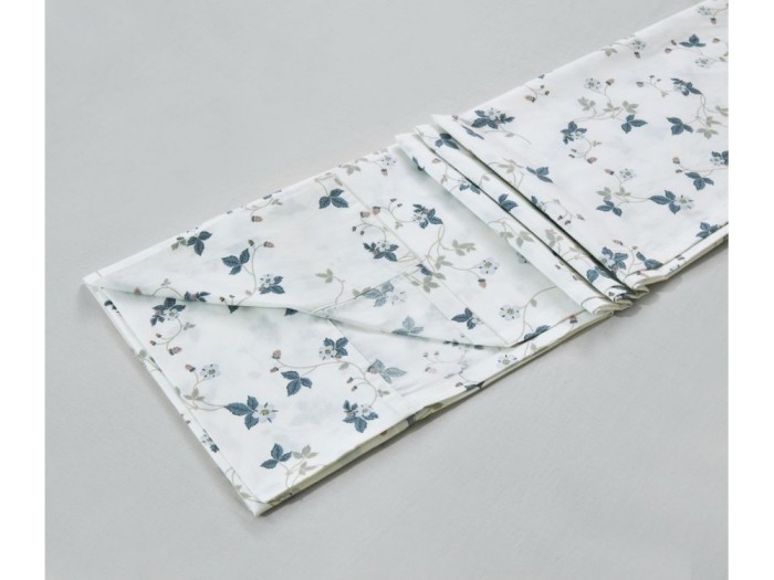 Комплект с летним одеялом полуторный из печатного сатина 160х220 см, 2170-OSPS