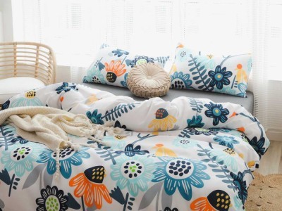 Постельное белье Asabella 1350-4S полуторное печатный сатин