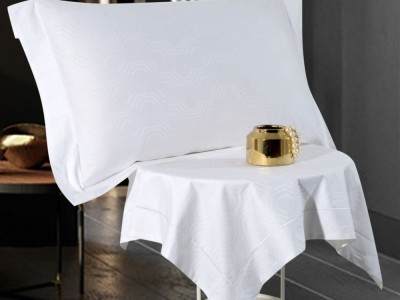 Комплект с летним одеялом из хлопкового жаккарда семейный 160х220 см, 1516-2OSP