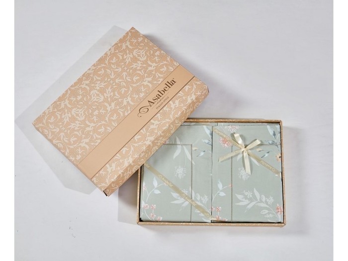 Комплект постельного белья Семейный, египетский хлопок Premium 2314-7