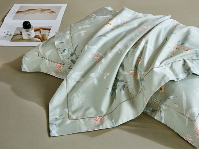 Комплект постельного белья Семейный, египетский хлопок Premium 2314-7