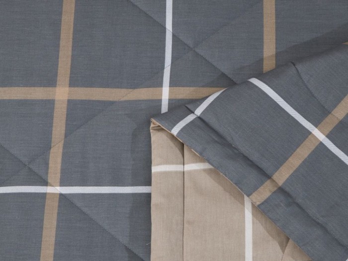 Комплект с летним одеялом семейный из печатного сатина 160х220 см, 2172-2OSP