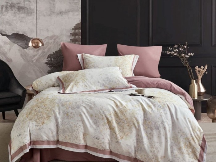 Постельное белье Asabella Евро, фланель-тенсел 2185-6/160*30