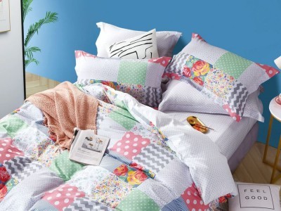 Постельное белье Asabella 1737-6 евро печатный сатин