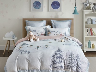 Постельное белье Asabella Семейный, фланель-тенсел 2271-7