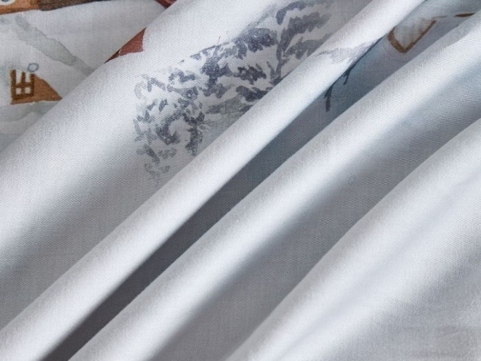 Постельное белье Asabella Семейный, фланель-тенсел 2271-7