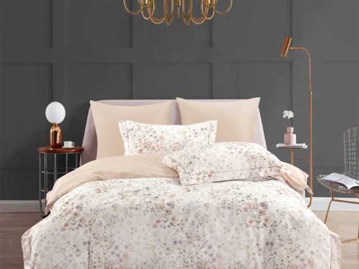 Комплект постельного белья 1,5-спальный, сатин с лазерной печатью 2376-4S